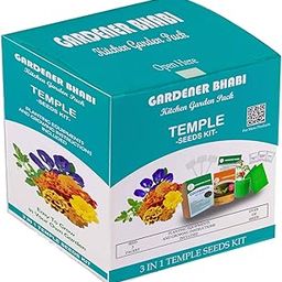Temple Offering kit (Tulsi Seeds, Marigold Seeds & Butterfly Pea) Flower Plant Seeds DIY Kit of Flower Seeds for Home Garden-image-40