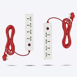 Hillgrove HGCM306M1 Power Extension Board with 4 Universal Socket and 1 Switch with 5 Meter Long Cable Surge Protector for Home/Computer/Fridge 4 Socket Extension Boards (Pack of 2)-25