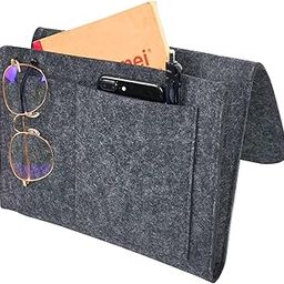 SYUTAM Modern Minimalist Felt Bedside Organizer, Bedside Caddy, Dark Grey-5