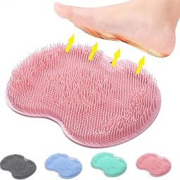 Uniquora Silicone Foot Scrubber Cleaning Brush Mat for Shower Massage Exfoliating Feet Cleaner, Non-Slip Scrub Pad with Soft Bristles for Dead Skin Removal (Multicolor)-image-86