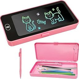 FunBlast Writing Tablet Pencil Case for Kids – 2 in 1 LCD Digital Slate for Kids, E-Note Pad, Pencil Box for Kid, Doodle Writing Board for School Going Kid, Educational Toys (Pink)-image-6