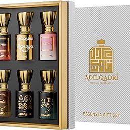 Adilqadri Essensia Luxury Attar Combo for Men & Women | Non-Alcoholic Long-Lasting Arabic French & Woody Notes | Roll-On Attar Parfum | Gift Hamper for Him & Her | Combo of 6 (5.5ml Each)-48