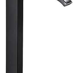 Carnival Ss-304 Extended Tall Body Basin Pillar Tap(12 Inches) For Bathroom,Washbasin (Black) - Stainless Steel, Painted-image-14