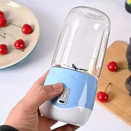 SHREE HANS FASHION Smart Portable Electric USB Juice Maker Juicer Bottle Blender Grinder Mixer USB Rechargeable Mini Juicer Blender for Smoothies and Shakes with 4 Blades & Juicer-18