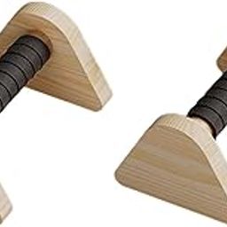 CALANDIS™ 2x Push up Bar Training Wooden for Men Women Home Gym Floor Workout 20cm | Push Up Stands | Strength Training | Fitness Running & Yoga-3