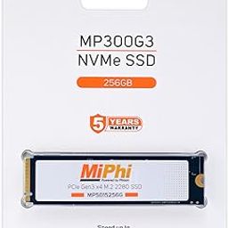 MP300G3 NVMe 256GB, Upto 3300MB/s, 5 Y Warranty, PCIe Gen 3 NVMe M.2 (2280), Internal Solid State Drive (SSD)-27