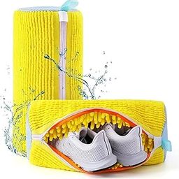 Sneads LazyWash - for Durable Sneaker Cleaning Laundry Bag for Washing Machine | Reusable Shoe Cleaning Bag for All Shoe Sizes with Zipper | Suitable for Casual, Kids & Sports Shoes-26