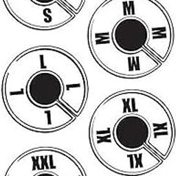 SSWBasics Round Size Divider for Hangrail Generic Variety Pack- Closet Dividers for Hanging Clothes - Round, Small, White Variety | Clothes Dividers for Closets | Useful Clothing Rack Size Dividers-image-72