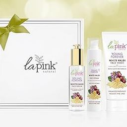 La Pink Young Forever Revitalising Radiance Gift Box | Face Wash, Face Serum & Day Cream | Cleanses, Hydrates & Reduces Hyperpigmentation | Perfect Gift Set | 100% Microplastic Free Formula (Set of 3)-8