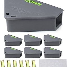 Mouse Bait Station Outdoor Mouse Traps Indoor for Home Mice Traps for House Indoor Kill Mouse Poisoning for Indoor Use Mice Poisoning Indoor with Keys (6 Pack)-19