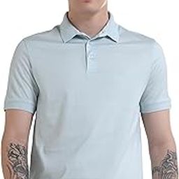 Men's Anti Odor Moisture Control and Wicking Solid Polo T-Shirt | 100% Gassed Mercerized Cotton | Tailored Fit Short Sleeves Jacquard Collar | Breathable Casual Wear | Available in Plus Sizes-image-26