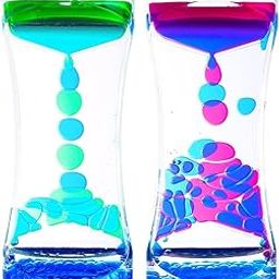 HEVIR Liquid Motion Bubbler – Sensory Fidget Toy for Kids & Adults | Calming Colorful Liquid Hourglass for ADHD, Anxiety, Autism | Relaxing Office Desk Decor & Stress Relief Toy-20