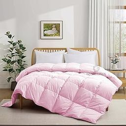 500 GSM Winter Blanket/Comforter Double Bed Size (90"X100") - Blanket for Winter Double Size Unique Design Comforter Heavy Winter Quilted 500 GSM Microfiber Fill - Baby Pink Color-image-92