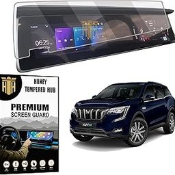 Touch Screen Guard For MAHINDRA XUV700 2024 AX3 AX5 AX7 / Dual 10.25 Inch Infotainment System & Instrument Cluster Protector / XUV 700 2021 - Running Car Audio Display Accessory [Not Tempered Glass]-40