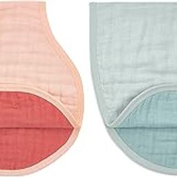 aden + anais Burpy Bib, 100% Organic Cotton Muslin, Soft Absorbent 4 Layers, Multi-Use Burp Cloth and Bib, 22.5" X 11", 2 Pack, Mother Earth-picture-22