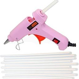 Hot Glue Gun with Glue Sticks | 20W Hot Melt Glue Gun With Anti Drip For Arts And Crafts, DIY Projects |Leak Proof Glue Gun With Strong Gumming Glue Sticks (Pink, 10 Sticks)-27