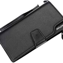 Black Long Women's Purse Wallet Female Clutch Bag Women/Ladies/Girls Wallets Long Purses Card Holder Phone Pocket-image-45
