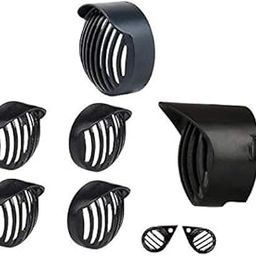 ZOOOMY Combo of Heavy Metal Cap Headlight Grill, Indicator Grill Set and Tail Light Grill (Set of 8) Black Compatible with Royal Enfield Classic Desert Storm-picture-30