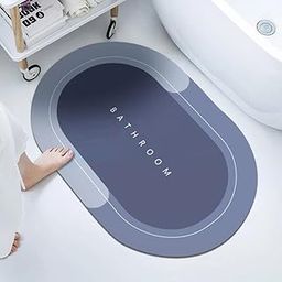SR 1 Pc Rubber Bath Mat,Anti-Skid Water Soaking Bathroom Rug Door,Floor mat, Soft Quick Dry Water Absorbent Mat for Home Office 40x60cm-image-99