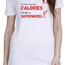 Calories (BLK-Red) White Women Polo T-Shirt-image-87