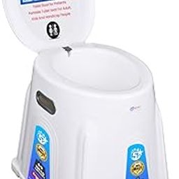 Welimark Premium Portable Indian Commode Toilet Stool | Indian Toilet To Western Convertor| Toilet Stool for Patients| Portable Toilet Seat For Adult, Kids And Handicap People,White-image-3