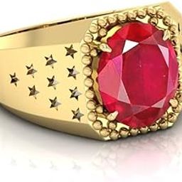 7.25 Ratti Ruby (Manik) Original Stone Adjustable Ring For Men And Women With Lab Certified A-07-image-88