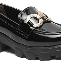Womens Black Loafer FnH GS-201-BK-image-3