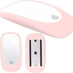 Silicone Cover Compatible with Apple Magic Mouse 1/2, iMac Mouse Cover, Shockproof with Anti Slip Texture at Sides for Better Grip (Pink)-image-26