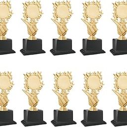 10 PC Trophy 06 with Customization Logo for Events, Functions, Award (18 CM)-10