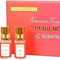 SUGANDHCO Feminine Fragrances Experience Kit (Collection of 5x3ml Attar Samplers) 15ml-image-31