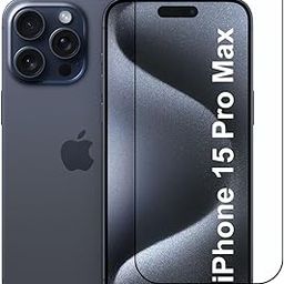 CEDO Tempered Glass for iPhone 15 Pro Max | Screen Protector Full HD Quality Tempered Glass Anti-Scratch Edge to Edge Coverage with Easy Installation Kit (Black)-15