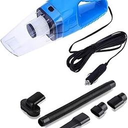 Onshoppy Handheld Car Vacuum Cleaner 120W 12V Portable Wet/Dry Auto Car Vacuum Dust Buster with 16.4FT (5M) Power Cord with Cigarette Lighter, 4000PA Suction High Power Hand Vac (Blue,Black,Orange)-27