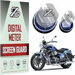 ZEIR [2 PACK] Screen Protector Compatible with ROYAL ENFIELD SUPER METEOR 650 - TFT Digital Display Scratch Guard For Meteor650 Bike | Instrument Console Bike Accessory [2024-2025] [Not Tempered Glass]-image-19