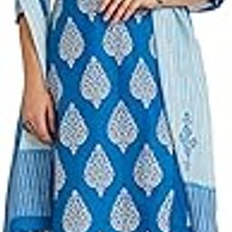 Women Cotton Straight Printed Kurta Straight Palazzo Suit Set-image-21