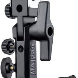 Heavy-Duty Metal Clamp with Dual Umbrella Holder Slot & Flash Mount | Support Bracket for Speedlite, LED Video Light | Photography & Videography-image-48