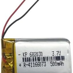 KP Original - 682030 3.7v 500mAh(Full Capacity) 2 Wire Rechargeable Battery for Bluetooth Speaker, Drone,DIY,Toys etc 500 mAh-image-20