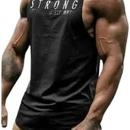 Round Neck Big Armhole Gym Stringer Vest for Men(Gym_vest87)-image-63