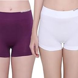 Women's Cotton Seamless Boyshorts (Pack of 2) – Mid-Waist Stretch Boxer Briefs for Yoga, Workout & Daily Comfort – Breathable, No Ride-Up Fit-image-11