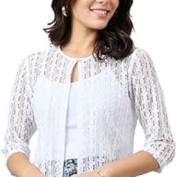 Women Solid Lace Shrug-picture-13