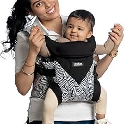 LITTLEBUM Monochrome Shoulder Baby Carrier | Ergonomic, Adjustable & Durable, Lightweight, Breathable, Adjustable And Perfect Ideal For Outdoor Use, With Added Pockets For Convenience, Toddler-image-8