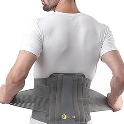 Plutoex "Premium Adjustable Lumbar Support Belt for Effective Back Pain Relief - Unisex Waist Brace with Custom Fit - Lumbar Support for Men and Women - 1 Unit, Free Size"-picture-28