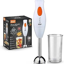 Hexwell Electric Immersion Hand Blender 300 Watt with Stainless Steel Blades, Powerful Portable Easy Control Grip Stick Mixer Perfect for Smoothies, Puree Baby Food & Soup - White-picture-17
