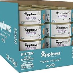 Applaws Natural Premium Wet Cat Food for Kittens, Tuna Fillet Pack of 24 x 70g Cans-picture-11