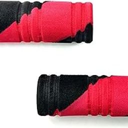 A2D? DH-B.R Abstract Design Scooter Comfort Riding Foam Rubber Scooter Handle Grips Covers Set of 2 Black n Red for TVS Ntorq-image-72