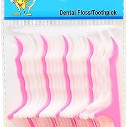 Dental Hygiene Floss Oral Dental Tooth Pick Flossers Toothpick Cleaners, Tooth Flossing Head Oral Dental Hygiene Brush Tooth Cleaning Tool (Pack of 100Pcs) Mouth Denture Cleaner-picture-12