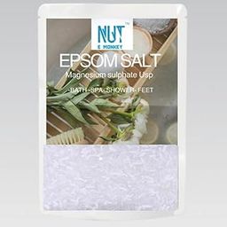 NUT E MONKEY Epsom Salt for Foot 1 KG | Epsom Salt for Pain Relief | Genuine Magnesium Oil Spray alternate for Muscle Relief | Graded 100% Pure, Unscented Magnesium Sulphate 1KG-image-6