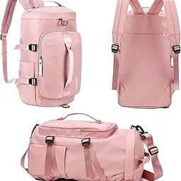 Gym Bag Backpack 4 ways for Women and Men, Travel Duffel Bag Backpacks for Sports, Gyms Weekend Water Repellant Dufflebag with Shoe Compartments, Lightweight Adjustable Strap Carryon Gymbag-picture-49