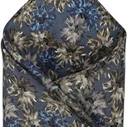Men Blue Print Party Pocket Square-image-89