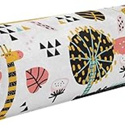 YETTASBIN Cartoon Animal Cylinder Round Pillow for Neck Pain Relief, Soft Breathable Bolster Travel Memory Foam Pillow with Removable Washable Cover for Bed Sleeping, Head, Legs and Back-4