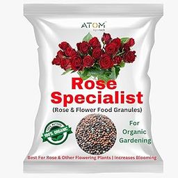 ATOM AGROTECH Rose Plant Special Organic Fertilizer 1 kg Granules for Rose and Other Flowering Plants - 100% Natural Organic Manure with Beneficial Soil Microbes and Bio Agents for Indoor and Outdoor-image-23